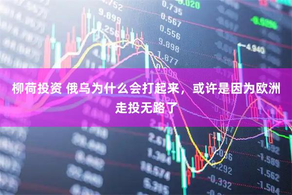 柳荷投资 俄乌为什么会打起来，或许是因为欧洲走投无路了